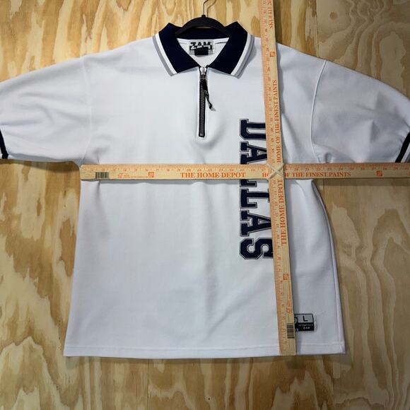 Vintage Y2K Dallas texas jersey 2000s polo 1/4 zip t-shirt - Picture 4 of 4